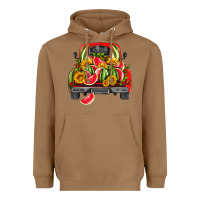Toasted Coconut watermelon and truck Heavyweight Hoodie - HRA Design Shop