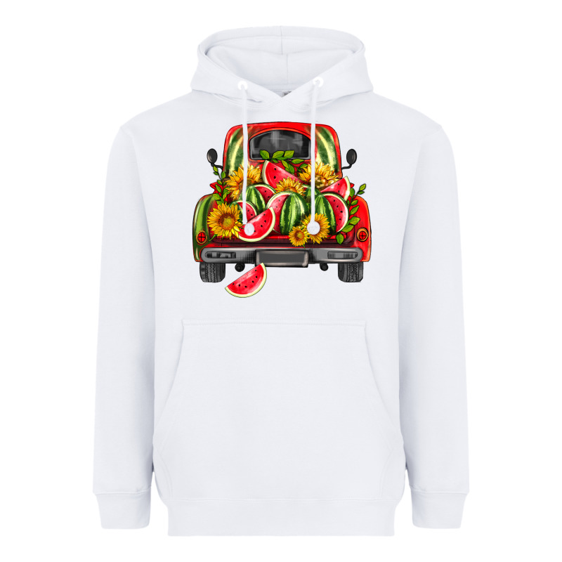 Watermelon And Truck Heavyweight Hoodie by HRA Design Shop | Teevron
