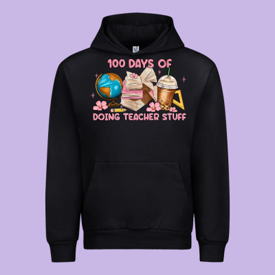 100 Days Of Doing Teacher Stuff Urban Hoodie Designed By Maliassmallbusiness