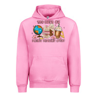 Fuchsia Pink 100 days of doing teacher stuff Urban Hoodie - MaliasSmallBusiness