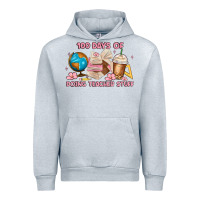 Heather Grey 100 days of doing teacher stuff Urban Hoodie - MaliasSmallBusiness