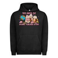 Pigment Black 100 days of doing teacher stuff Urban Hoodie - MaliasSmallBusiness