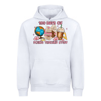 White 100 days of doing teacher stuff Urban Hoodie - MaliasSmallBusiness