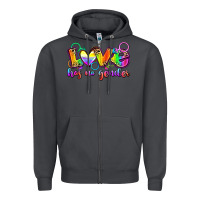 Smoke love has no gender Zipper Hoodie - Zillion Design Studio