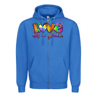 True Royal love has no gender Zipper Hoodie - Zillion Design Studio