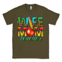 Army Green wife mom teacher Classic Tee - texasbilliewilder