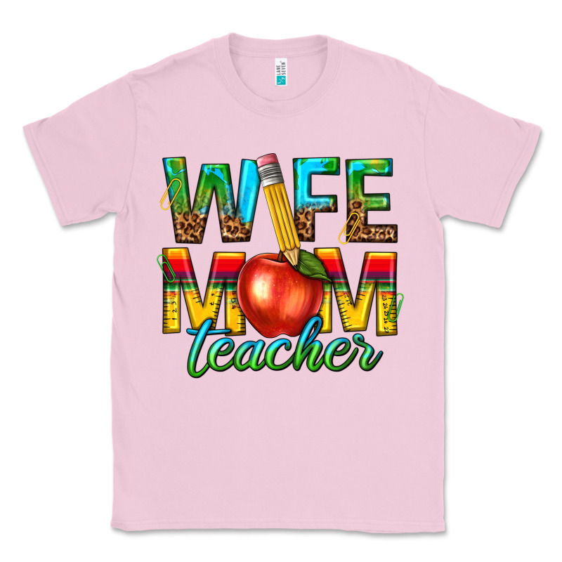 Wife Mom Teacher Classic Tee by texasbilliewilder | Teevron