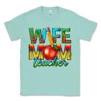 Seafoam wife mom teacher Classic Tee - texasbilliewilder