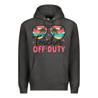 Charcoal Heather teacher off duty Premium Hoodie - MaliasSmallBusiness