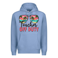Colony Blue teacher off duty Premium Hoodie - MaliasSmallBusiness