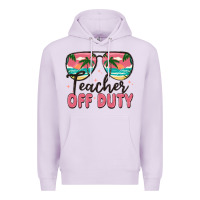 Lilac teacher off duty Premium Hoodie - MaliasSmallBusiness