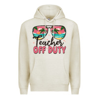Oatmeal Heather teacher off duty Premium Hoodie - MaliasSmallBusiness