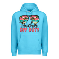 Ocean Blue teacher off duty Premium Hoodie - MaliasSmallBusiness