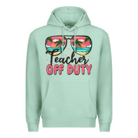 Seafoam teacher off duty Premium Hoodie - MaliasSmallBusiness