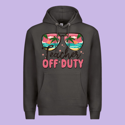 Teacher Off Duty Premium Hoodie Designed By Maliassmallbusiness