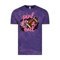 Cloud Purple pink out football Vintage Tee - BarkalooDesign
