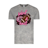 Cloud Rock pink out football Vintage Tee - BarkalooDesign