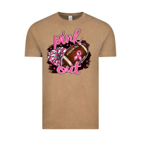 Vintage Coffee pink out football Vintage Tee - BarkalooDesign