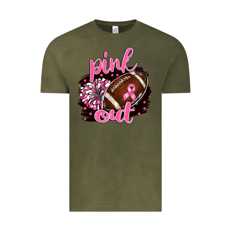 Pink Out Football Vintage Tee by BarkalooDesign | Teevron