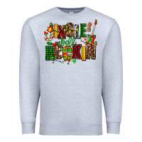 Heather Grey jingle bell rockin Premium Sweatshirt - AdoDesignShop