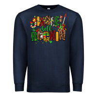 Navy jingle bell rockin Premium Sweatshirt - AdoDesignShop