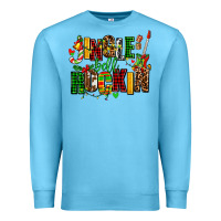 Ocean Blue jingle bell rockin Premium Sweatshirt - AdoDesignShop