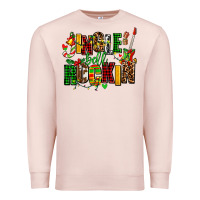 Pale Pink jingle bell rockin Premium Sweatshirt - AdoDesignShop