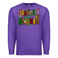 Purple jingle bell rockin Premium Sweatshirt - AdoDesignShop