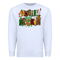 White jingle bell rockin Premium Sweatshirt - AdoDesignShop