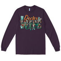 Plum doctor wife Long Sleeve Tee - texasbilliewilder