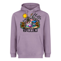 Lavender hello summer Heavyweight Hoodie - CowhideDigitalArt