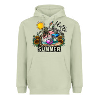 Matcha hello summer Heavyweight Hoodie - CowhideDigitalArt