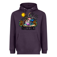 Plum hello summer Heavyweight Hoodie - CowhideDigitalArt