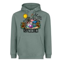 Sage hello summer Heavyweight Hoodie - CowhideDigitalArt