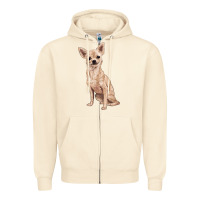 Sandshell chihuahua Zipper Hoodie - RanaPortraitStore