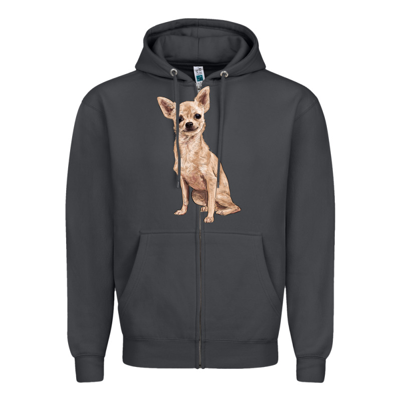 Chihuahua Zipper Hoodie by RanaPortraitStore | Teevron