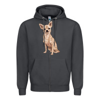 Smoke chihuahua Zipper Hoodie - RanaPortraitStore
