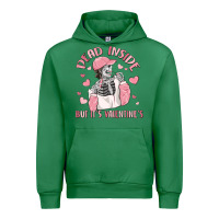 Emerald dead inside but it's valentine's Urban Hoodie - MaliasSmallBusiness