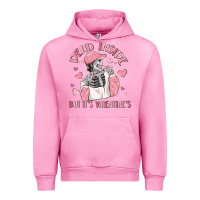 Fuchsia Pink dead inside but it's valentine's Urban Hoodie - MaliasSmallBusiness