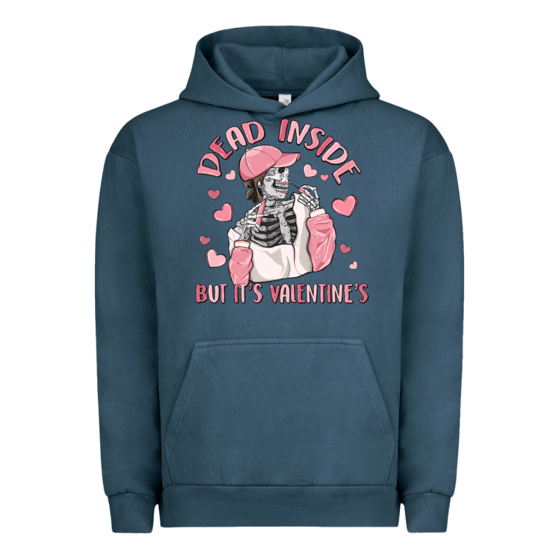 Dead Inside But It's Valentine's Urban Hoodie by MaliasSmallBusiness | Teevron