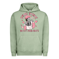 Pigment Oil Green dead inside but it's valentine's Urban Hoodie - MaliasSmallBusiness