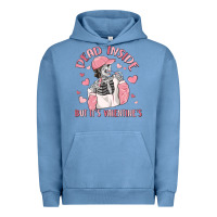 Pigment Pebble Blue dead inside but it's valentine's Urban Hoodie - MaliasSmallBusiness