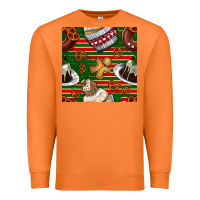 Carrot christmas cake seamless pattern Premium Sweatshirt - BundleAndBundleShop