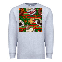 Heather Grey christmas cake seamless pattern Premium Sweatshirt - BundleAndBundleShop