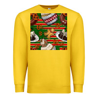 Lemon christmas cake seamless pattern Premium Sweatshirt - BundleAndBundleShop