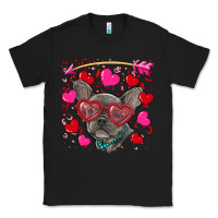 Black valentine's day french bulldog puppy Classic Tee - RanaPortraitStore