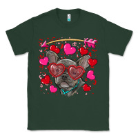Sports Green valentine's day french bulldog puppy Classic Tee - RanaPortraitStore