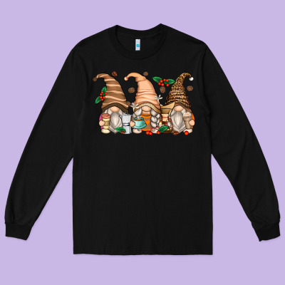 Long Sleeve Tee coffee gnomes