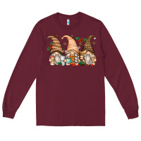 Burgundy coffee gnomes Long Sleeve Tee - Zillion Design Studio