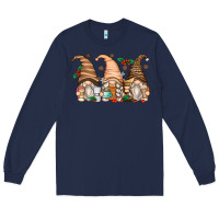 Navy coffee gnomes Long Sleeve Tee - Zillion Design Studio